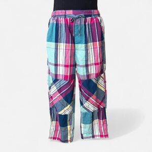 BDG Modern Day Printed Pull-On Pant In Plaid - Small